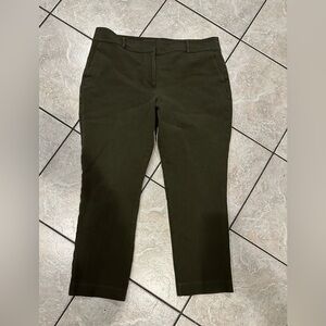 Anne Taylor Olive Green Cropped Pants Size 12